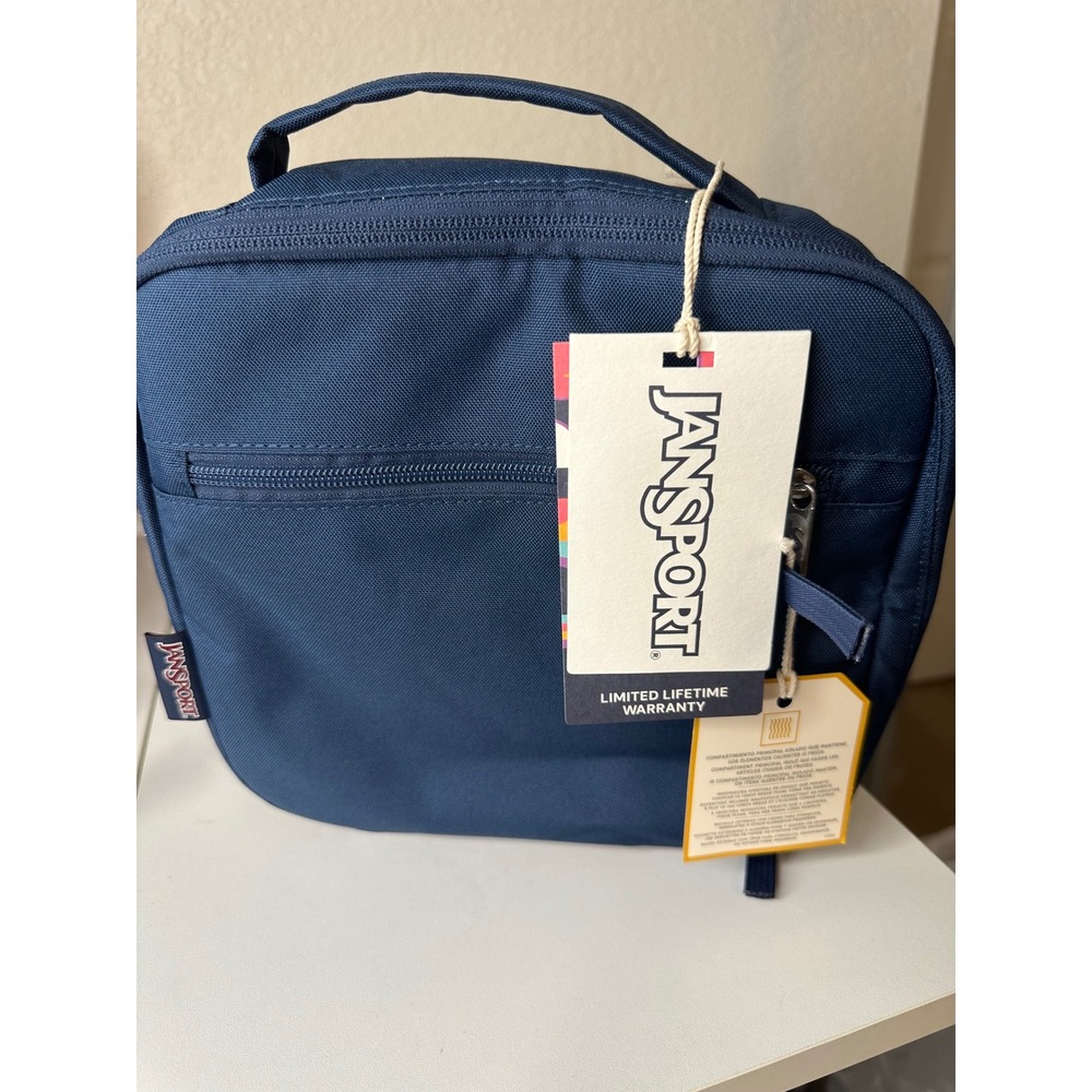 JanSport Lunch Break Unisex OS Navy NWT Insulated 5L Tray Opening JS0A2WJX003